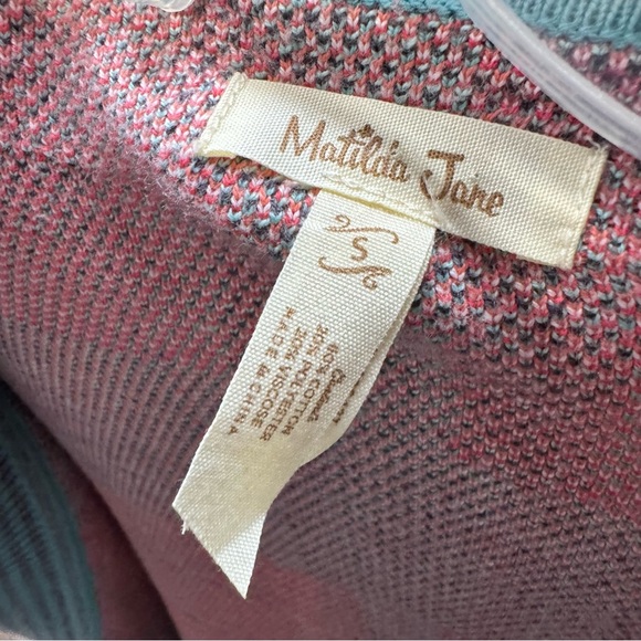 Matilda Jane Steadfast Cardigan Size Small sweater cardigan plaid womans - Picture 4 of 6